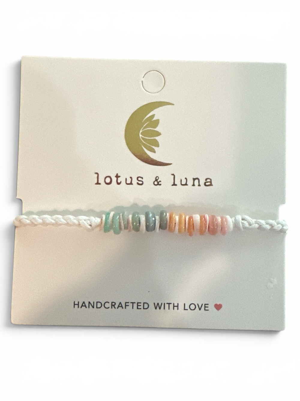 Lotus & Luna braided puka shell bracelet